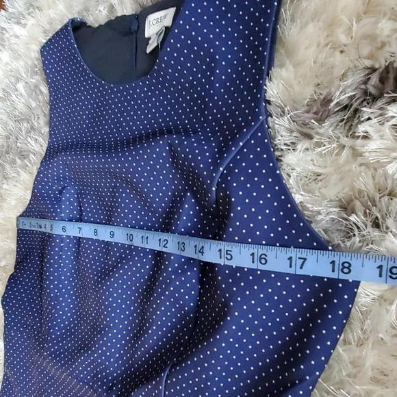 J Crew Navy Poka Dot Dress - Picture 5 of 7